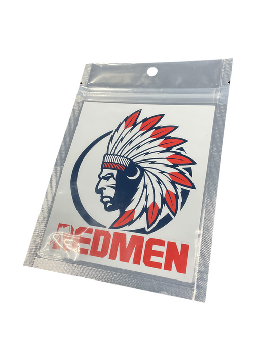 Warrior REDMEN 4" Sticker