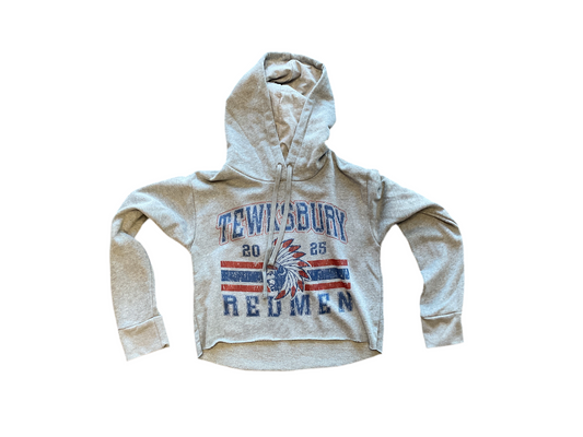 Vintage Redmen Crop - Heather Grey