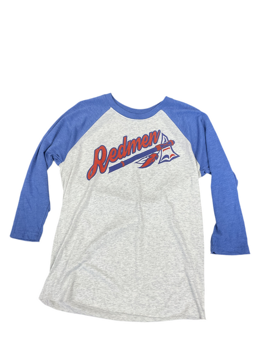 Batter UP! 3/4 - Blue/Athletic Heather
